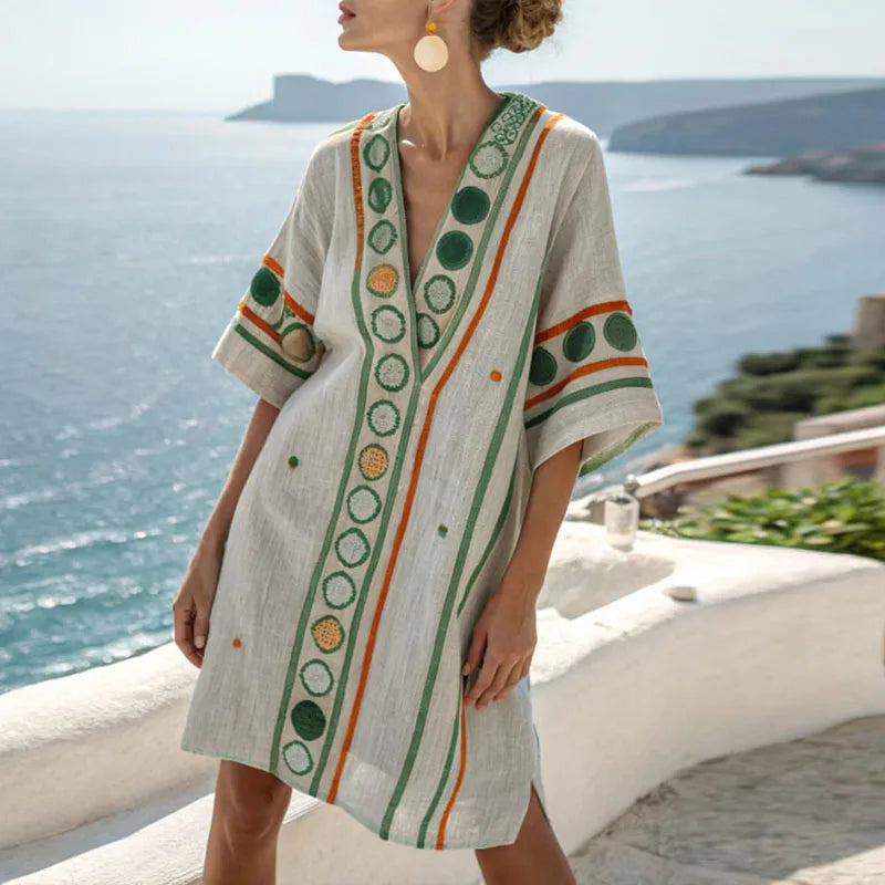 Delfina - Vestido de Praia Elegante e Versátil