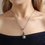 Conjunto Colar e Brincos Turquesa