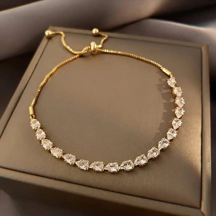 Pulseira Ajustável Pedras Geométricas