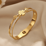 Pulseira Rígida Flor