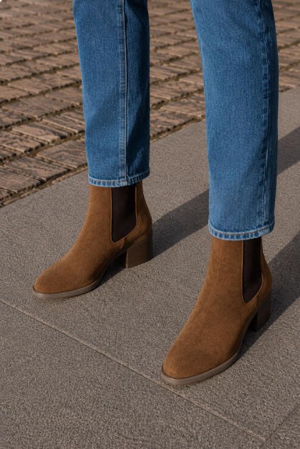 Albertina | Botins de Salto Quadrado
