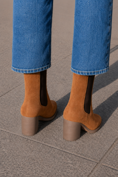 Albertina | Botins de Salto Quadrado