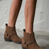 Ester | Botins Western em Camurça