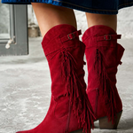Hortênsia | Botins Western Bordô