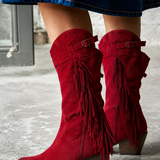 Hortênsia | Botins Western Bordô