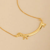 Collier teckel doré