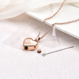 Collier urne commémorative pour animaux de compagnie – Pendentif en forme de cœur avec gravure de patte