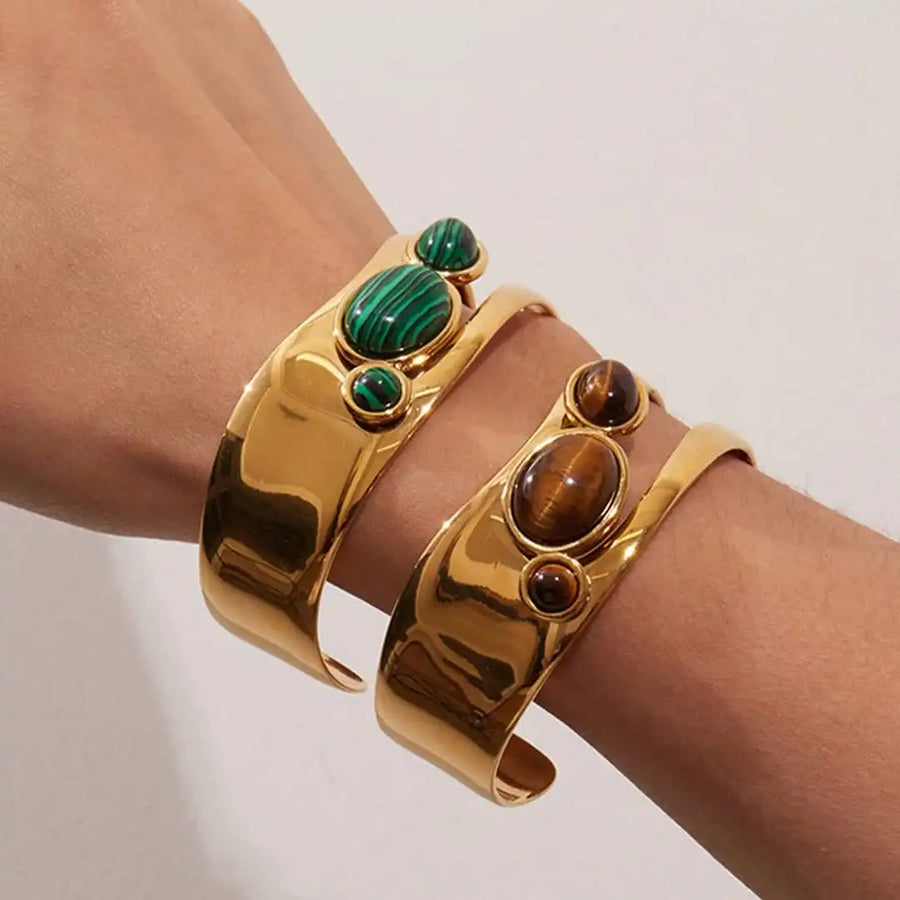 Pulseira Olho de Tigre Dourada
