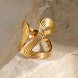 Anel de Contas Dourado