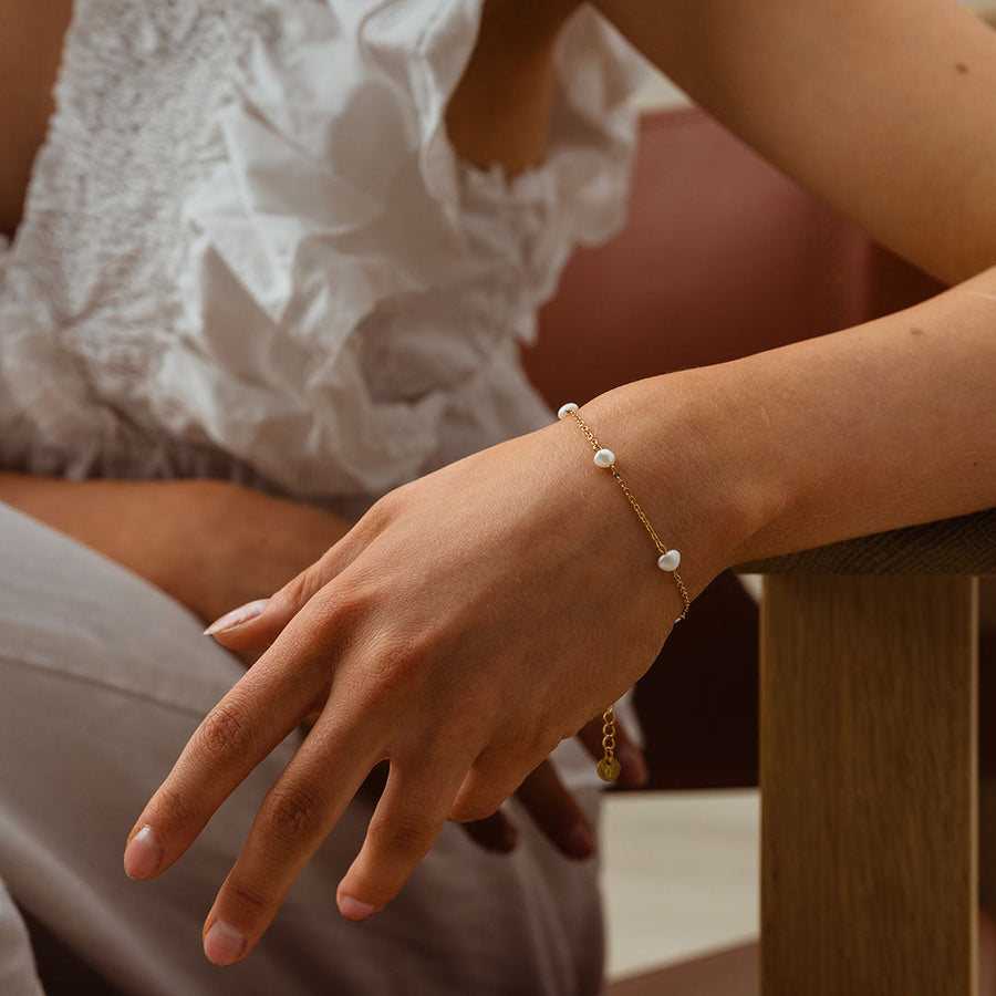 Pulseira Pérolas Pontilhadas