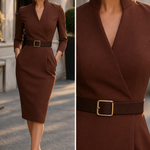 Lígia | Vestido Midi com Cinto