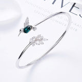 Anel Colibri Ajustável com Strass