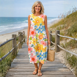 Diana™ | Vestido Midi Floral Pastel