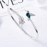 Anel Colibri Ajustável com Strass