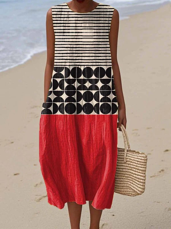 Alice™ | Vestido Midi Colorblock
