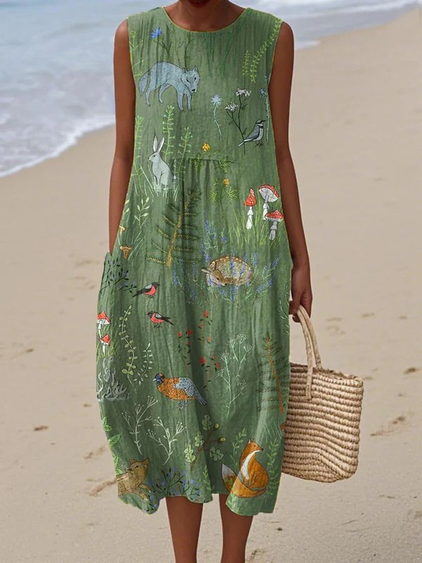 Júlia™ | Vestido Midi Floresta