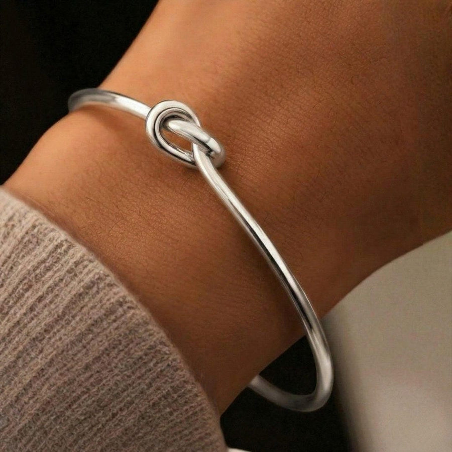 Pulseira Ajustável Nó Dourada