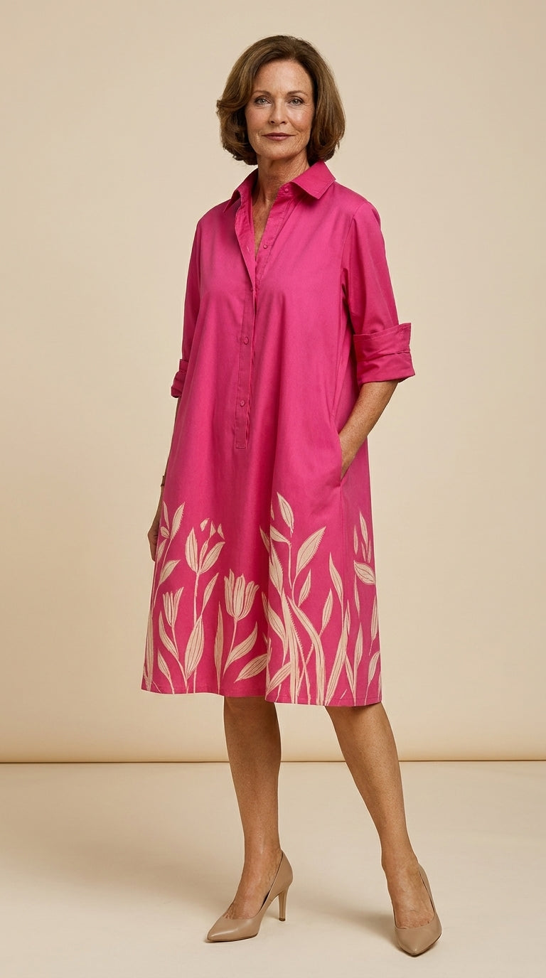 Nara | Vestido Midi Fluido e Descontraído