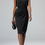 Andreia | Vestido Midi Drapeado