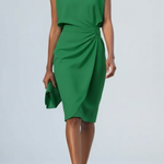 Andreia | Vestido Midi Drapeado