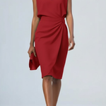 Andreia | Vestido Midi Drapeado