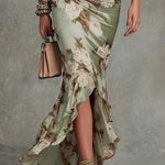 Carina | Vestido Maxi Floral Franzido