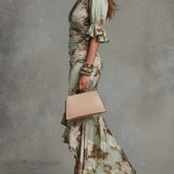 Carina | Vestido Maxi Floral Franzido