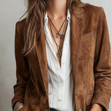 Aurora | Blazer Vintage Castanho