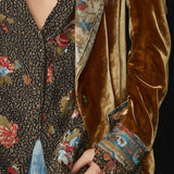 Ana | Blazer Patchwork com Estampado Floral