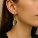 Brincos Pendentes Cristal Minimalistas