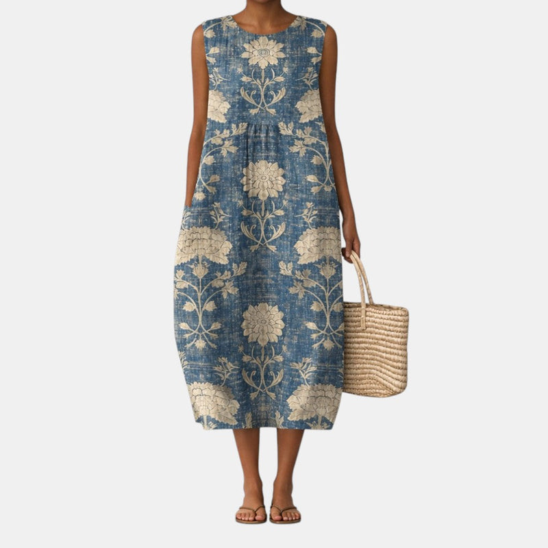 Matilde™ | Vestido Midi Florido Clássico