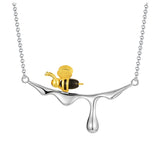 Collier Gouttes de Miel et Abeille