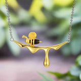 Collier Gouttes de Miel et Abeille