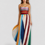 Celina | Vestido Maxi Plissado Intemporal