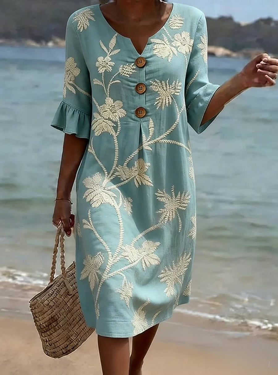 Benedita™ | Vestido Midi Estampado