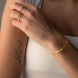 Pulseira Rígida Curva Ajustável