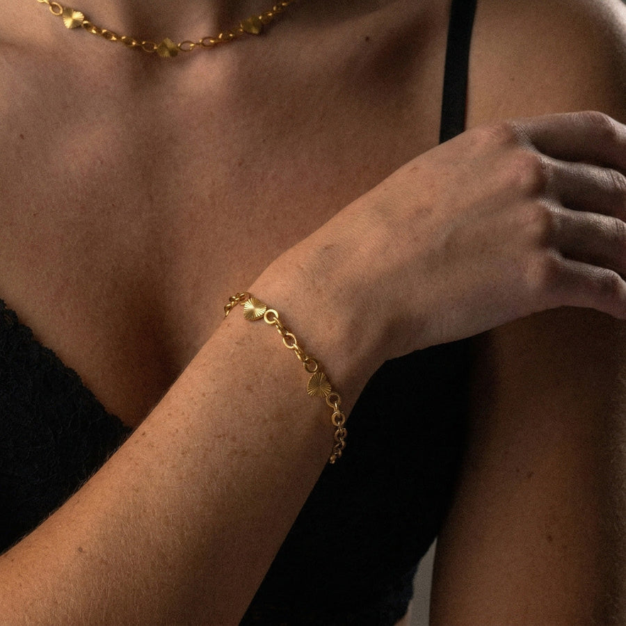Pulseira Elos de Coração
