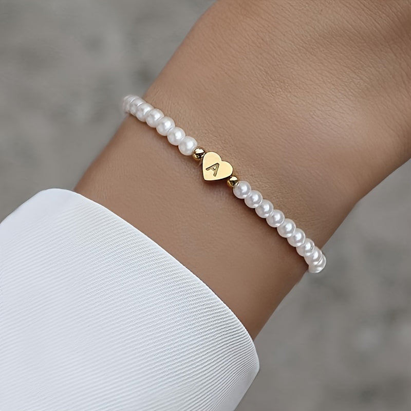 Pulseira Coração com Inicial
