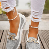 Mocassins de Plataforma com Fivela