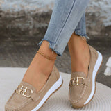 Mocassins de Plataforma com Fivela