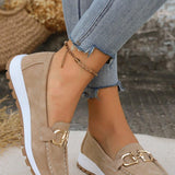 Mocassins de Plataforma com Fivela