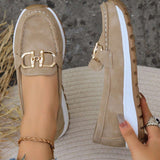 Mocassins de Plataforma com Fivela