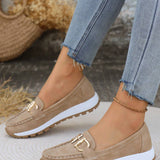 Mocassins de Plataforma com Fivela