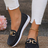 Mocassins de Plataforma com Fivela