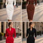 Lígia | Vestido Midi com Cinto