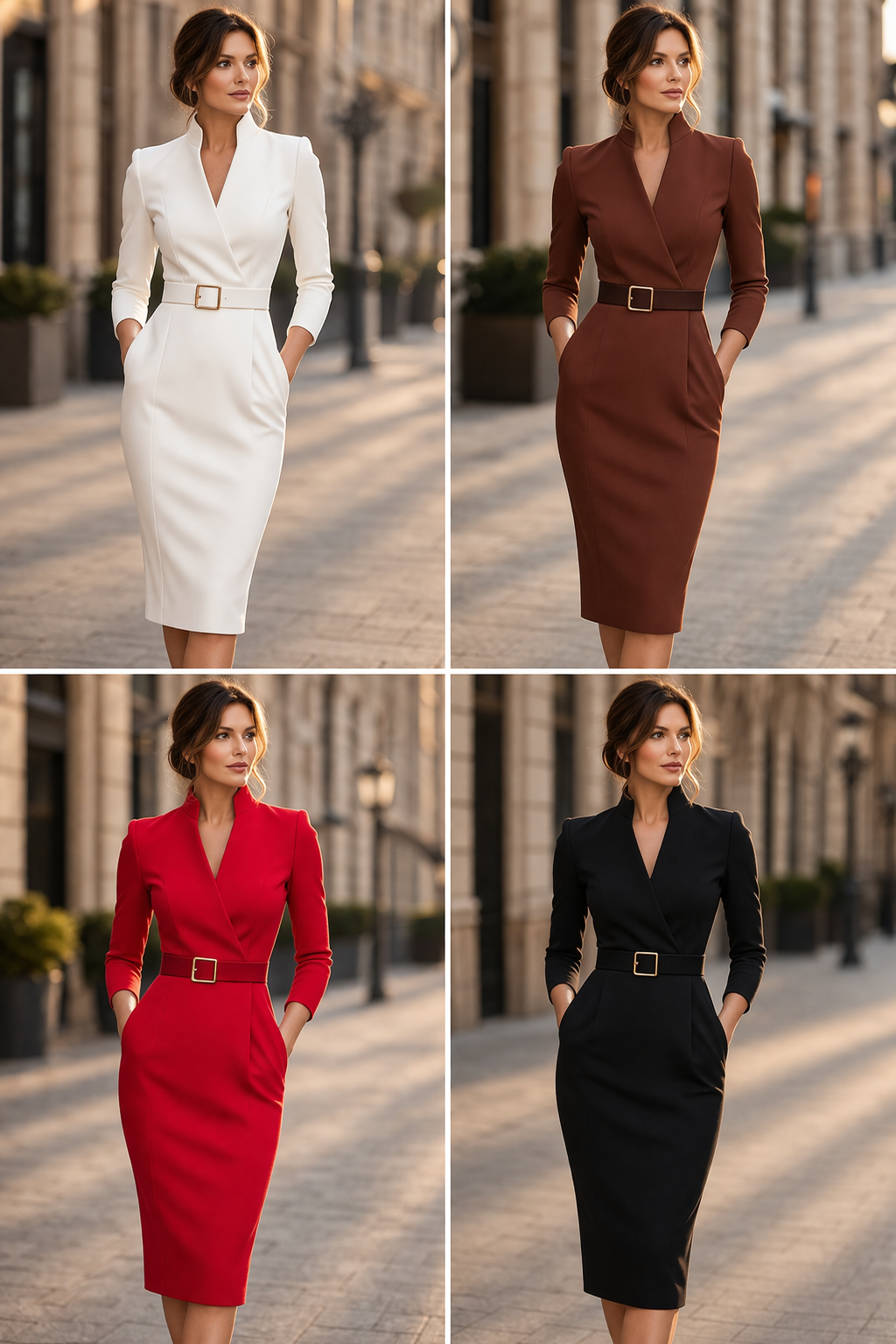 Lígia | Vestido Midi com Cinto