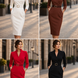 Lígia | Vestido Midi com Cinto