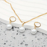 Conjunto de Colar Elegante com Pérolas