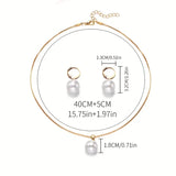 Conjunto de Colar Elegante com Pérolas