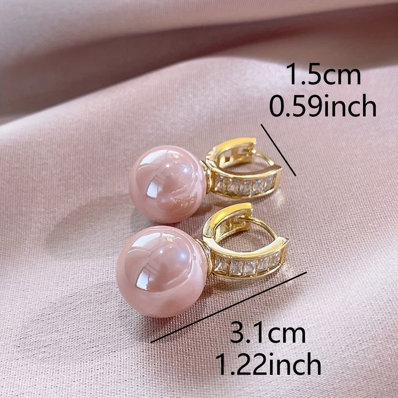 Brincos em Forma de Rosa com Pérola